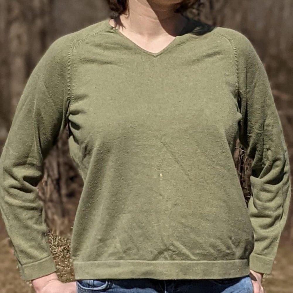 Vintage Eddie Bauer Olive Green Sweatshirt